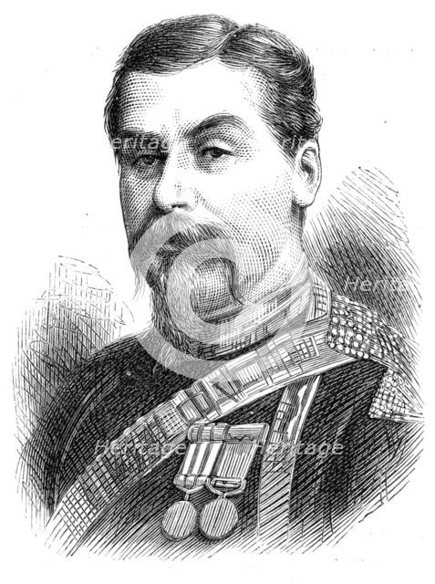 Captain Sartorius, of the Ashantee Expedition, 1874. Creator: Unknown.