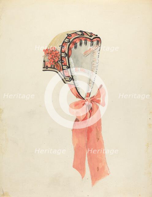 Bonnet, c. 1938. Creator: Gertrude Lemberg.