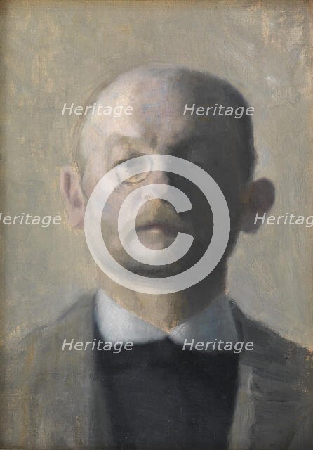 The Painter Kristian Zahrtmann, 1889-1890. Creator: Vilhelm Hammershøi.