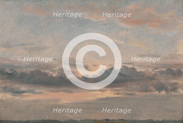A Cloud Study, Sunset, ca. 1821. Creator: John Constable.