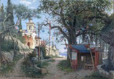 Stage design for the opera Pagliacci by R. Leoncavallo, 1936. Creator: Rota, Vittorio (1864-?).