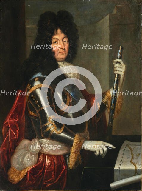 Portrait of King Louis XIV of France and Navarre (1638-1715), c.1700. Creator: Unknown artist.