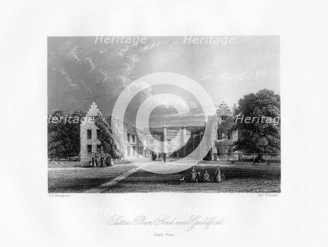 Sutton Place, near Guildford, Surrey, 19th century.Artist: Thomas F Darmill