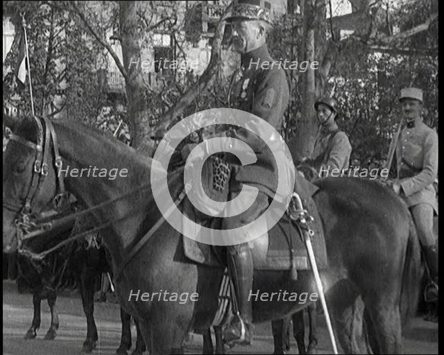 Allied Soldiers on Horseback in the German Republic, 1920. Creator: British Pathe Ltd.