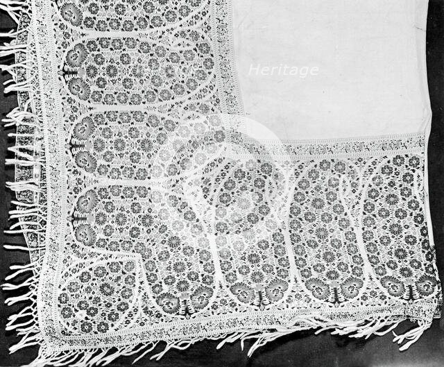 Shawl, England, 1810/15 (reworked 1825/35). Creator: Unknown.