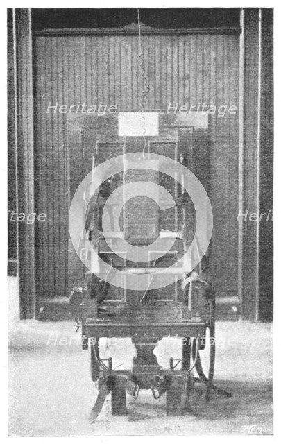 Electric chair, 1898. Artist: Unknown