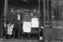 Unemployed in St. Mark's N.Y., between c1910 and c1915. Creator: Bain News Service.