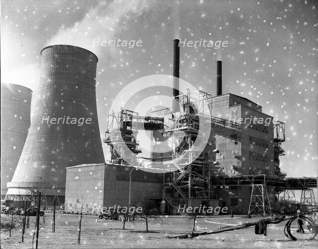 Calderhall atomic power station, c1955.  Creator: Arthur Charles Kirby Ware.