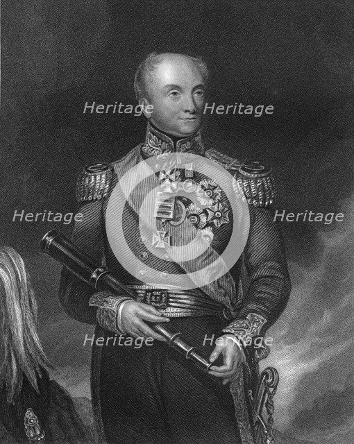 General Rowland Hill, Commander-in-Chief of the British Army, c1830-c1835 (c1857).Artist: WH Mote