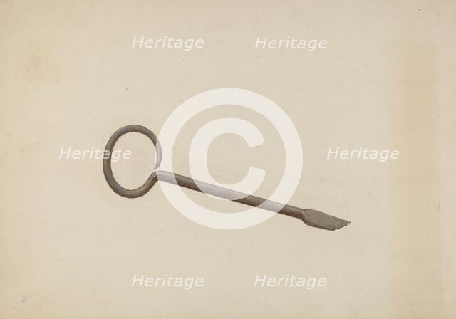 Chisel, c. 1938. Creator: George C. Brown.