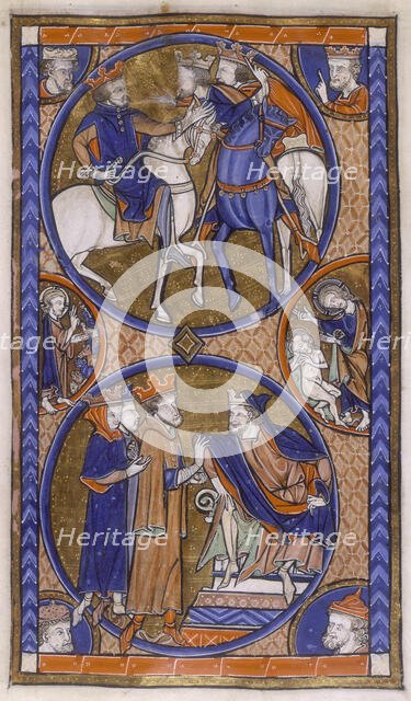 Three kings conferring, c1265-c1270. Creator: Unknown.