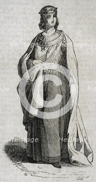 Queen Berengaria (1180-1246), Queen of Castile, 1852. Creator: Tomás Carlos Capuz.