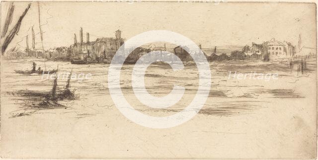 The Troubled Thames, c. 1875. Creator: James Abbott McNeill Whistler.