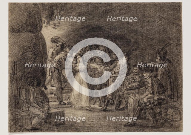 Scene with Bandit, between late 18th and mid-19th century. Creator: Hippolyte Lecomte.