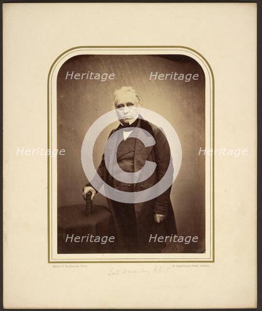 Lord Macauley, F.R.S., 1856. Creator: Maull & Polyblank.
