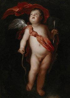 Cupid with his bow, 1648-1659. Creator: Frans Wouters.