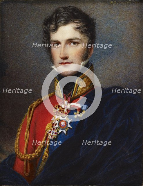 Leopold I, King of the Belgians (1790-1865). Artist: Newton, William John (1785-1869)