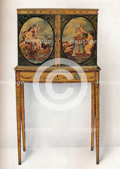 'Small Mahogany Cabinet on Stand', c1680. Artist: Unknown.