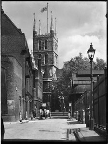 Southwark Cathedral, Montague Close, Southwark, Greater London Authority, 1930s. Creator: Charles William  Prickett.
