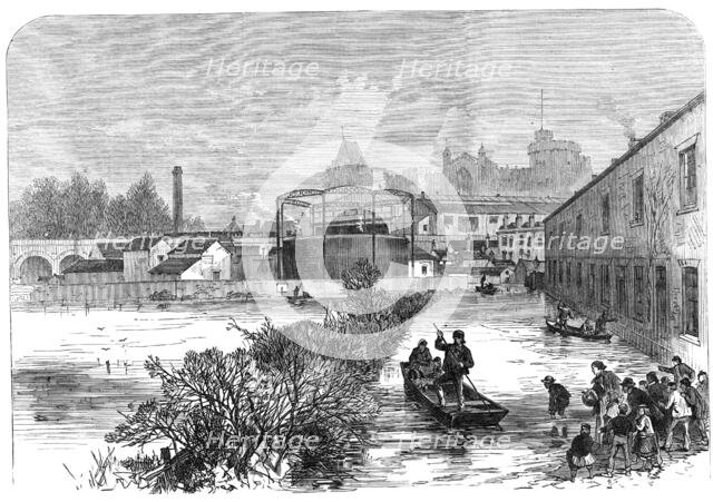 The Floods at Windsor, 1869. Creator: Unknown.