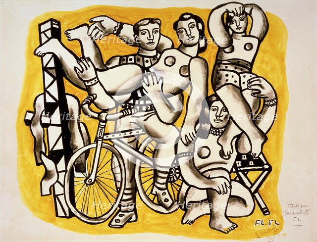 'Acrobats', 1952.  Creator: Fernand Leger.