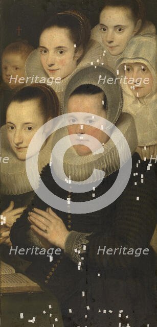 Wife of the donor with five daughters, c1620s. Creator: Cornelis de Vos.