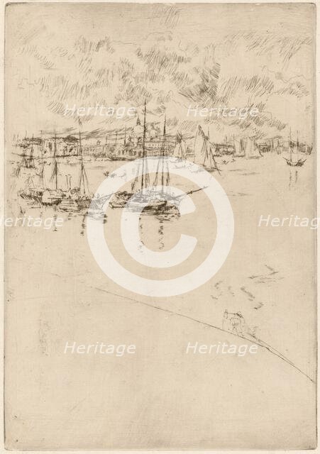 The Steamboat, Venice, 1879/1880. Creator: James Abbott McNeill Whistler.