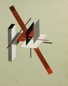 Proun, ca 1923. Artist: Lissitzky, El (1890-1941)