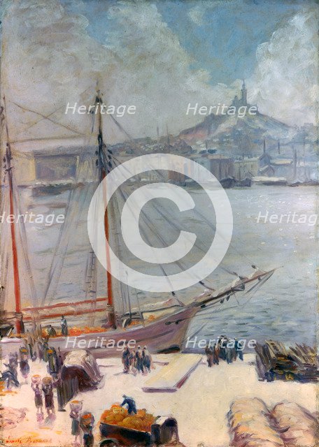 'Marseille Quay', 1929. Artist: Emile Bernard