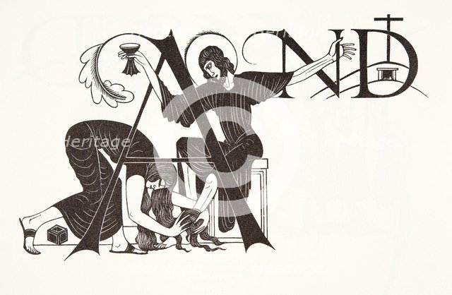 Mary Magdalene, 1931, (wood engraving).