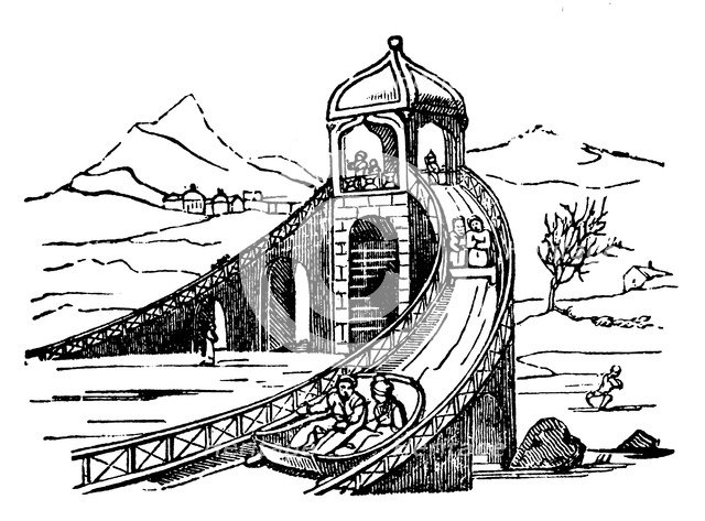 'Ice Mountain', artificial sledge run, Russia, 1836 Artist: Unknown