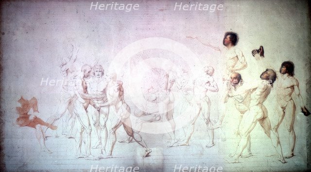 'The Oath in the Tennis Court', 1791. Creator: Jacques-Louis David.