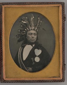 Untitled (Indian Chief Maungwudaus, Upper Canada), 1855. Creator: Donald McDonnell.