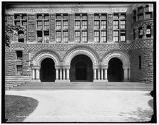 Entrances to the law school, Harvard College, c1900. Creator: Unknown.