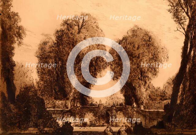 Paysage d'autrefois, c1880-1940. Creator: Gaston De Latenay.