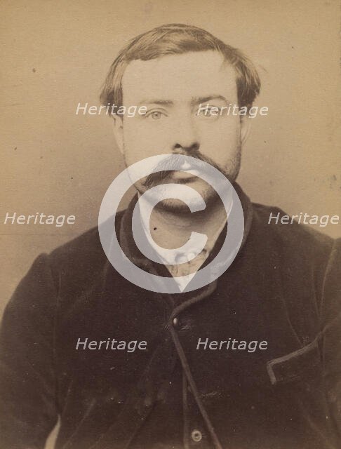 Alicante. Philibert. 33 ans, né à Seire (Seine & Oise). Coupeur de talons. Anarchiste. 7/3..., 1894. Creator: Alphonse Bertillon.