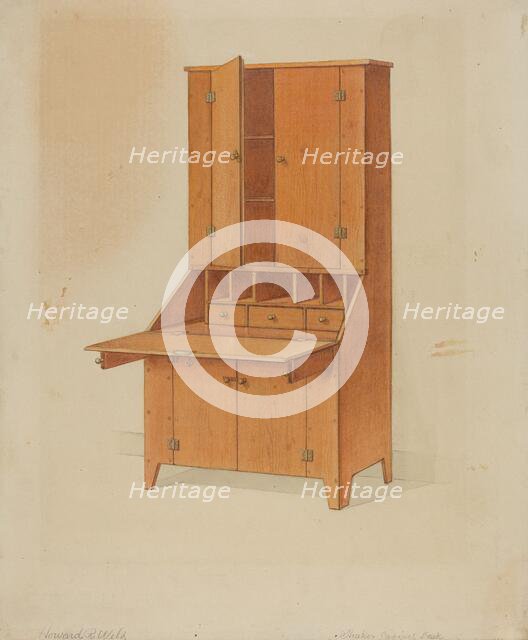 Shaker Secretary, c. 1936. Creator: Howard Weld.