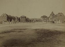 General view of the front façade, Palace of Versailles, between 1870-1890. Creator: Unknown.