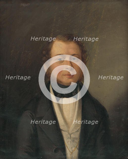 Portrait of Dr. Gromichsteten, 1840-1845. Creator: Imrich Emanuel Roth.
