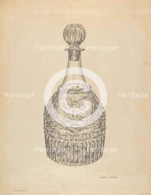 Decanter, 1935/1942. Creator: John Dana.