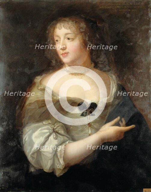 Portrait de Marie de Rabutin-Chantal, marquise de Sévigné (1626-1696), d'après le portrait..., 1898. Creator: Basile Lemeunier.