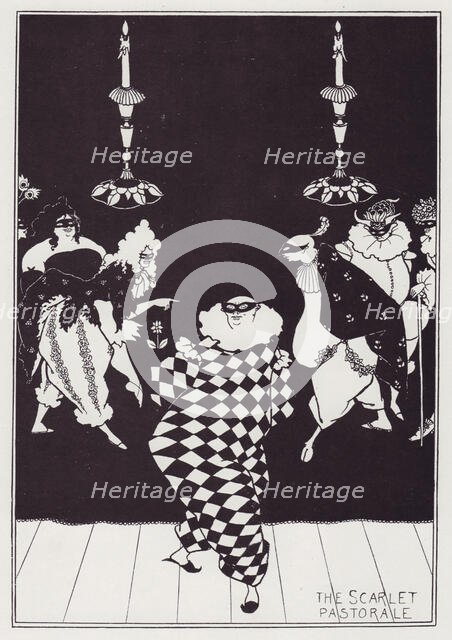 The Scarlet Pastorale, 1894. Creator: Aubrey Beardsley.
