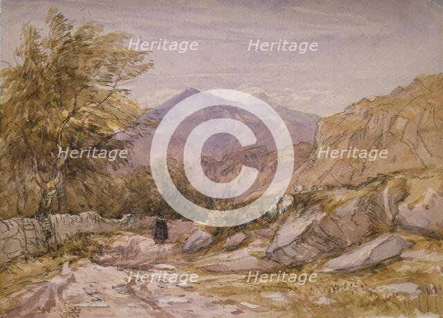 A Welsh Mountain Road, 1845. Creator: David Cox the Elder.
