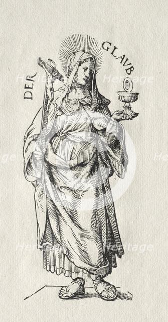 The Seven Virtues: Faith. Creator: Hans Burgkmair (German, 1473-1531).