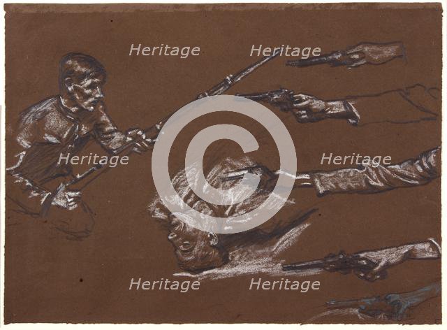 Studies for 'Mametz Wood', c1916. Creator: Christopher Williams.