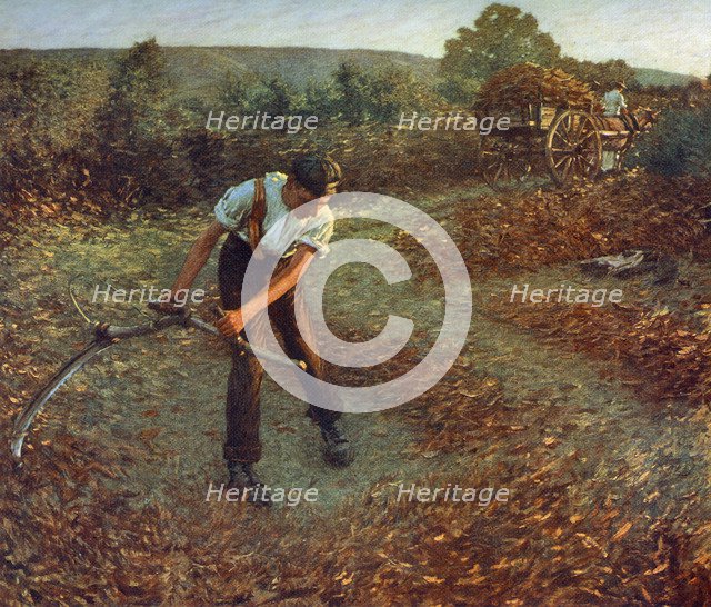 'Mowing Bracken', c1903, (1912).Artist: Henry Herbert la Thangue