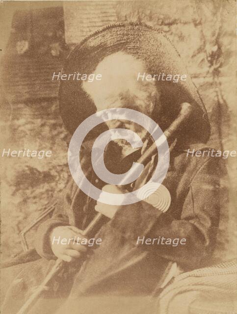 John Henning as Edie Ochiltree, 1846-1847. Creator: Hill & Adamson.
