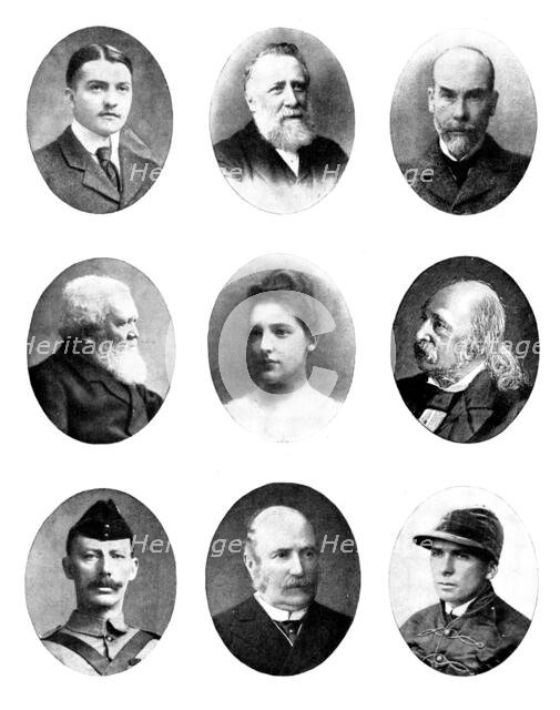 Various portraits, 1898. Creators: Clarence Hailey, Elliott & Fry, John Jabez Edwin Mayall, Owen Graystone Bird.