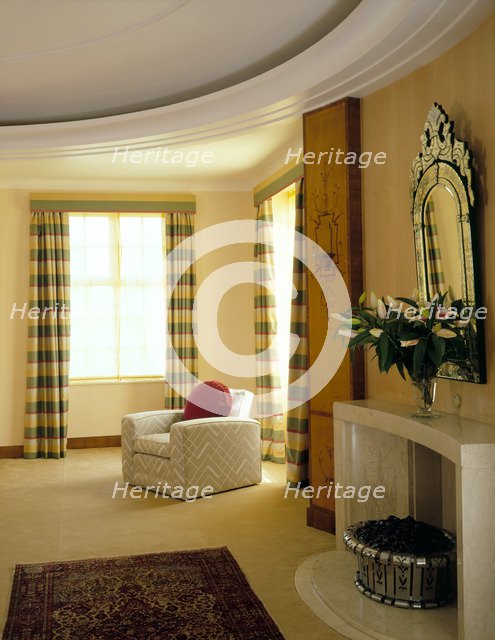 Virginia Courtauld's bedroom at Eltham Palace, Greenwich, London, 1999.  Artist: J Bailey