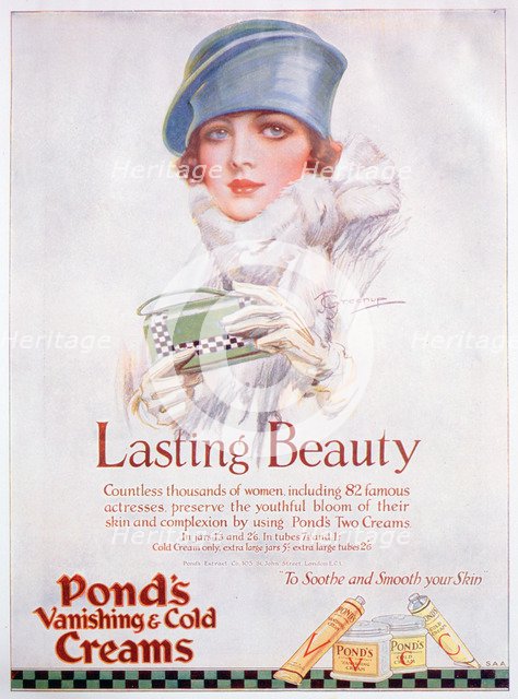 Pond's Cream advert, 1927. Artist: Unknown